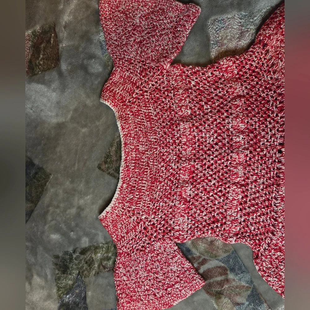 Charming Red and White Kids Casual Dress - Picture 2 of 8